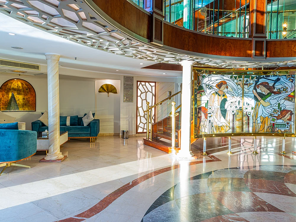 Lobby of the Sonesta Moon Goddess Nile Cruise Ship Nile cruise